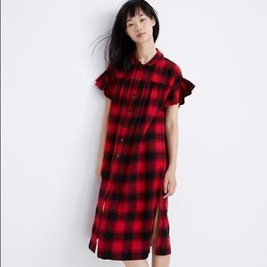 Madewell Flannel Tunic Sleep Dress
